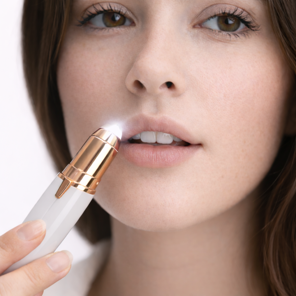 Depiladora facial de precisión con LED